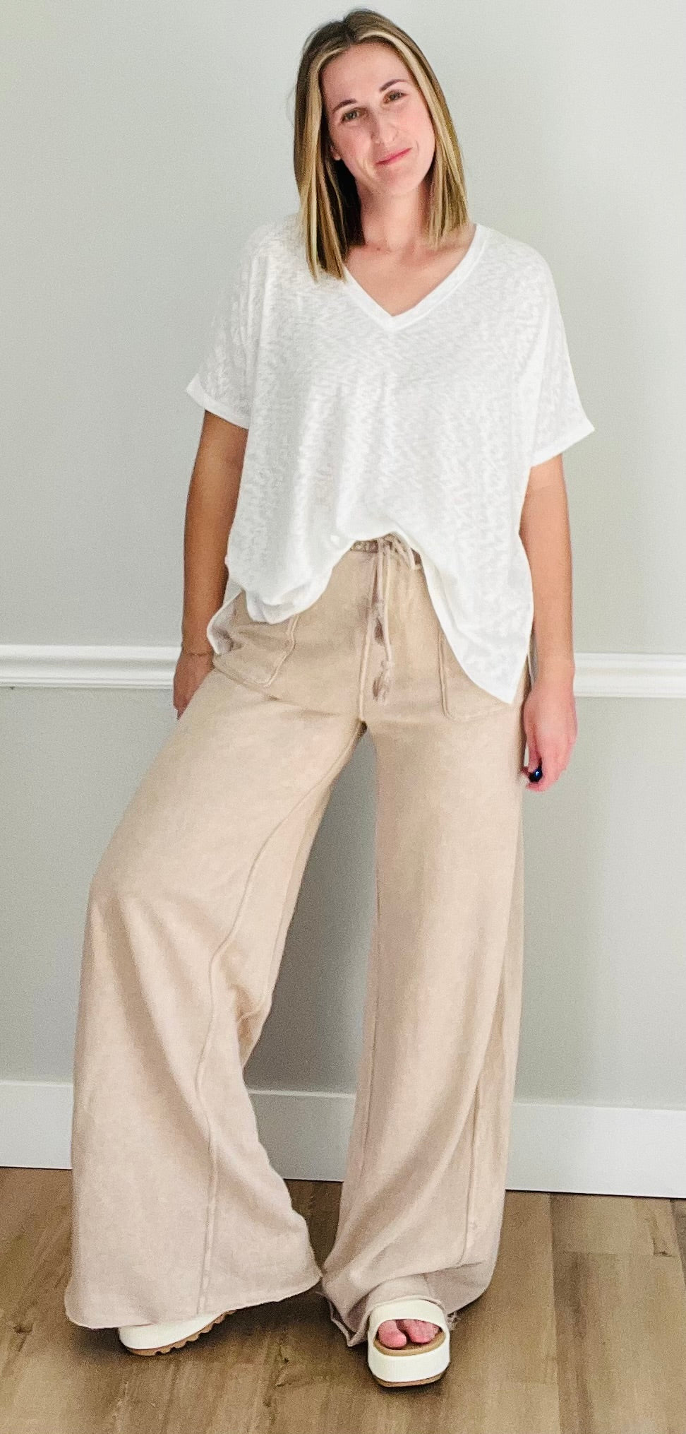 Back to Basics V Neck Tee