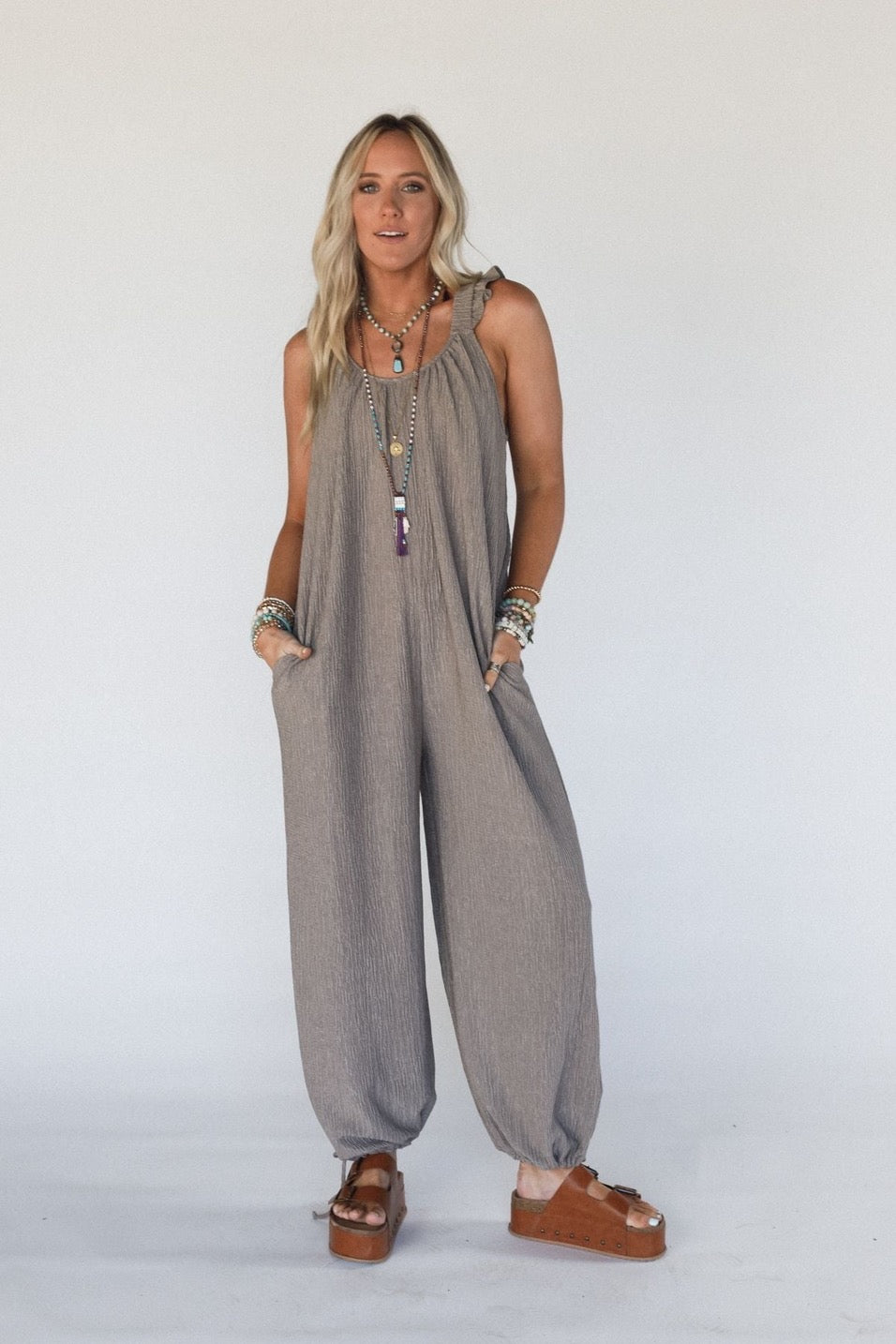 Jumpsuit - Stone