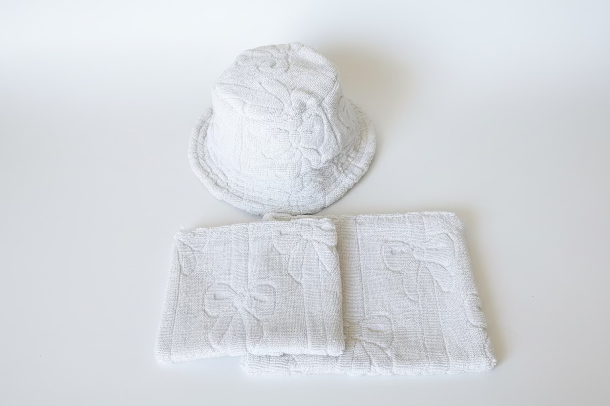 Terry Towel Zipper Pouch - Large