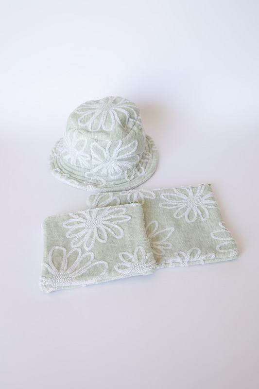 Terry towel zipper pouch - small