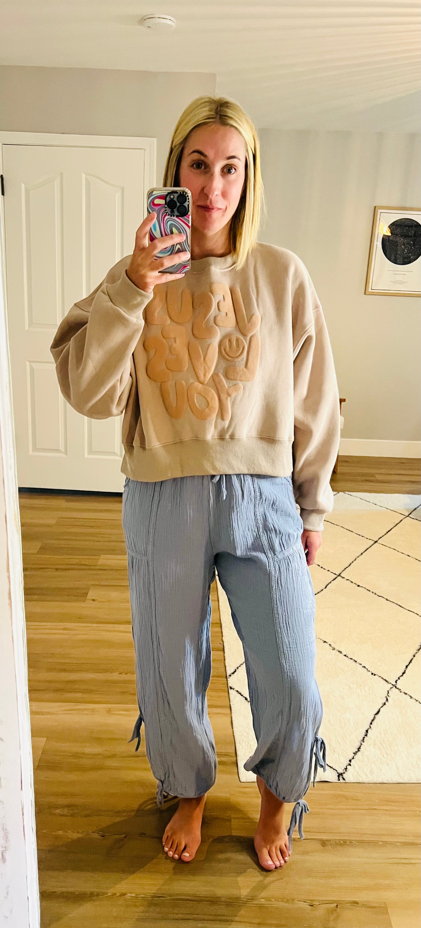 Jesus Loves You Cropped Sweatshirt