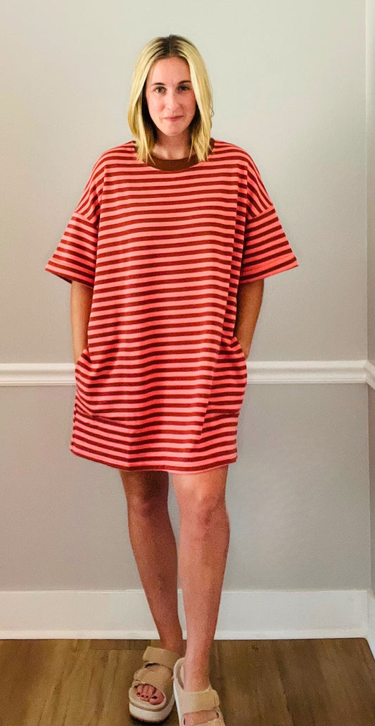 Striped T-shirt Dress