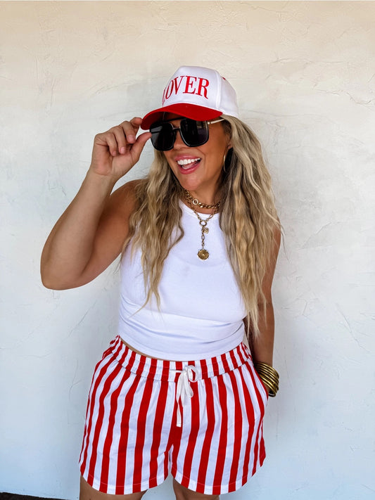 American Babe Striped Shorts